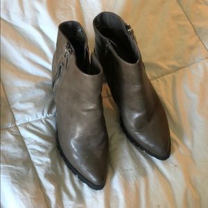 Leather booties